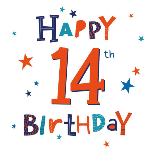 Picture of HAPPY 14TH BIRTHDAY CARD
